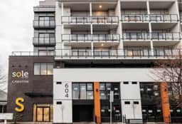 Stylish 2BR Condo, Downtown Kelowna, Balcony - Image 2